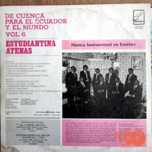 Disco de Vinilo Estudiantina Atenas - De Cuenca Para El Ecuador Y El Mundo Vol 6 Vinyl Record