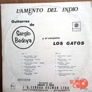 Disco de Vinilo Sergio Bedoya - Lamento Indio Vinyl Record