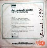 Disco de Vinilo Víctor Franco - Sigo Cantando Pasillos Vinyl Record