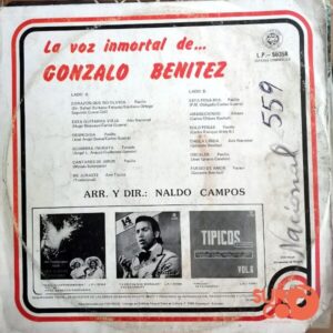 Disco de Vinilo Gonzalo Benítez - La Voz Inmortal Vinyl Record