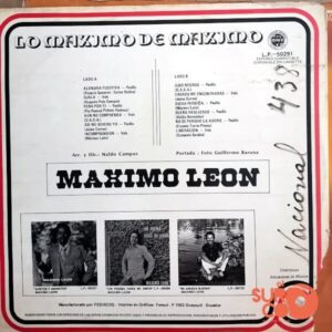 Disco de Vinilo Máximo León - Lo Máximo De Máximo León Vinyl Record