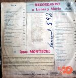 Disco de Vinilo Hermanos Montecel - Recordando A Lucas Y Mario Vinyl Record