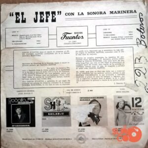 Disco de Vinilo Daniel Santos - El Jefe Con La Sonora Marinera Vinyl Record