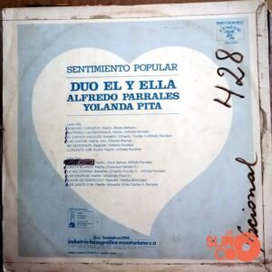 Disco de Vinilo Dúo El Y Ella - Sentimiento Popular Vinyl Record