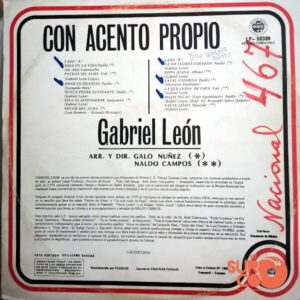 Disco de Vinilo Gabriel León - Con Acento Propio Vinyl Record
