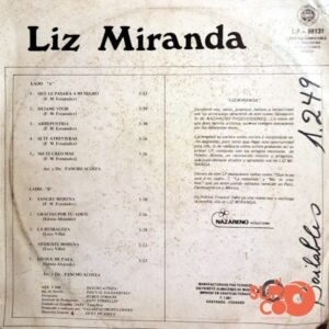 Disco de Vinilo Liz Miranda - Liz Miranda Vinyl Record