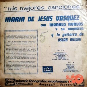 Disco de Vinilo María De Jesús Vásquez - Mis Mejores Canciones Vinyl Record