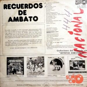 Disco de Vinilo Varios - Recuerdos De Ambato Vinyl Record