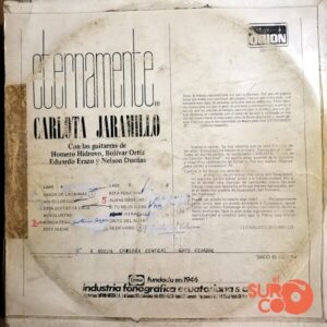 Disco de Vinilo Carlota Jaramillo - Eternamente Carlota Jaramillo Vinilo Vinyl Record