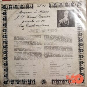 Disco de Vinilo Lucho Bowen - Serie Ecuatorianísima Vol 17 Vinyl Record