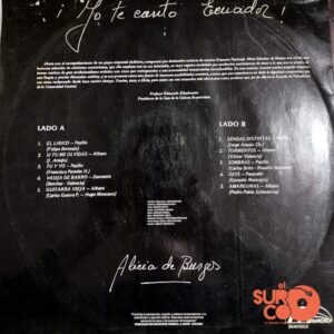 Disco de Vinilo Alicia De Burgos - Yo Te Canto Ecuador Vinyl Record