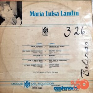 Disco de Vinilo María Luisa Ladín - María Luisa Ladín Con La Orquesta De Chucho Rodríguez Vinyl Record