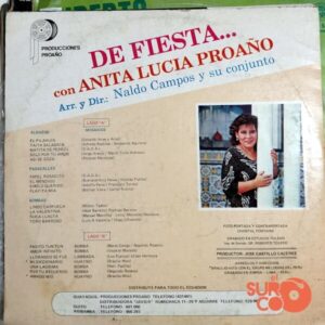 Disco de Vinilo Anita Lucía Proaño - De Fiesta Con Anita Lucía Proaño Vinyl Record
