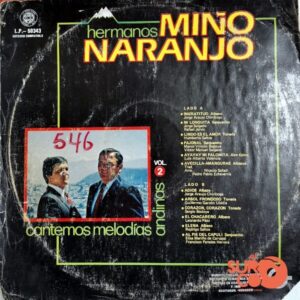 Disco de Vinilo Hermanos Miño Naranjo - Cantemos Melodías Andinas Vol 2 Vinyl Record