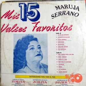 Disco de Vinilo Marujita Serrano - Mis 15 Valses Favoritos Vinyl Record