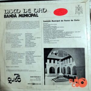 Disco de Vinilo Banda Municipal De Quito - Disco De Oro Vinyl Record