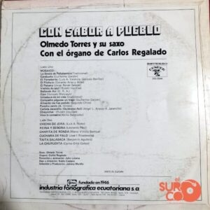 Disco de Vinilo Olmedo Torres - Con Sabor A Pueblo Vinyl Record