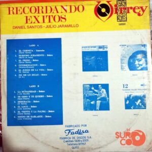 Disco de Vinilo Julio Jaramillo - Recordando Éxitos Vinyl Record