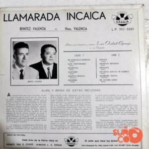 Disco de Vinilo Dúo Benítez Valencia - Llamarada Incaica Vinyl Record