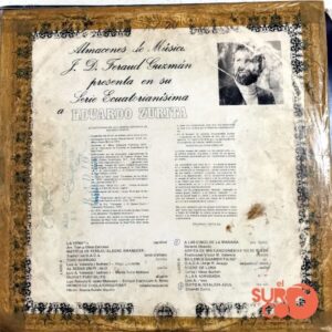 Disco de Vinilo Eduardo Zurita - Serie Ecuatorianísima Vol 20 Vinyl Record