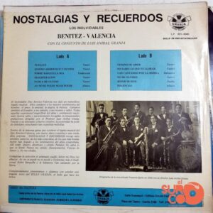 Disco de Vinilo Dúo Benítez Valencia - Nostalgias Y Recuerdos Vinyl Record