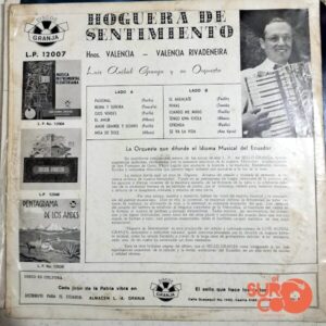 Disco de Vinilo Hermanos Valencia - Hoguera De Sentimiento Vinyl Record
