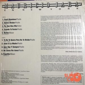 Disco de Vinilo Mauricio Jara - Mauricio Jara En New York Vinyl Record