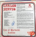 Disco de Vinilo Carlos Jervis - Carlos Jervis Con El Mariachi Andino Vinyl Record