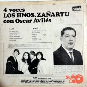 Disco de Vinilo Los Hermanos Zañartu - 4 Voces Vinyl Record