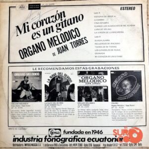 Disco de Vinilo Juan Torres - Mi Corazón Es Un Gitano Vinyl Record