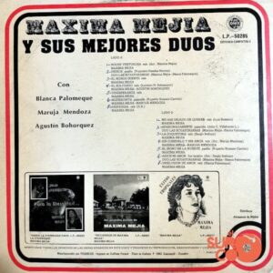 Disco de Vinilo Máxima Mejía - Máxima Mejía Y Sus Mejores Dúos Vinyl Record