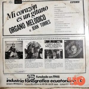 Disco de Vinilo Juan Torres - Mi Corazón Es Un Gitano Vinyl Record