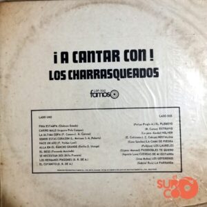 Disco de Vinilo Los Charrasqueados - A Cantar Vinyl Record