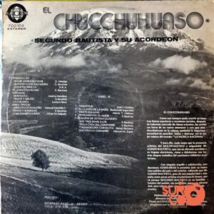 Disco de Vinilo Segundo Bautista - El Chucchuhuaso Vinyl Record