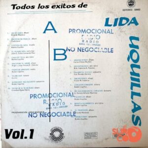 Disco de Vinilo Lida Uquillas - Todos Los Éxitos De Lida Uquillas Vol 1 Vinyl Record