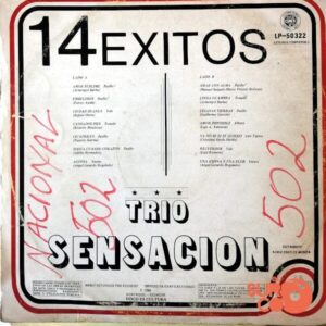 Disco de Vinilo Trío Sensación - 14 Éxitos Vinyl Record