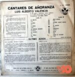 Disco de Vinilo Luis Alberto Valencia - Cantares De Añoranza Vinyl Record