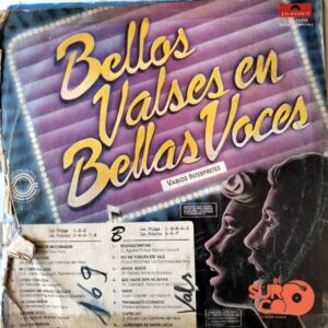 Disco de Vinilo Varios - Bellos Valses En Bellas Voces Vinyl Record