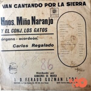 Disco de Vinilo Hermanos Miño Naranjo - Van Cantando Por La Sierra Vinyl Record