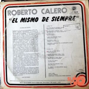 Disco de Vinilo Roberto Calero - El Mismo De Siempre Vinyl Record