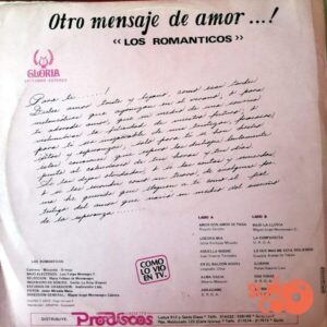 Disco de Vinilo Los Románticos - Otro Mensaje De Amor Vinyl Record