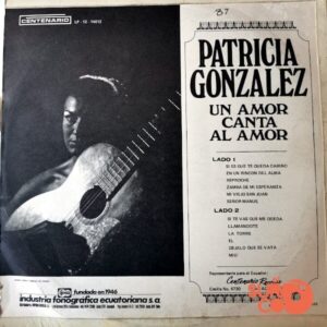 Disco de Vinilo Patricia González - Un Amor Canta Al Amor Vinyl Record