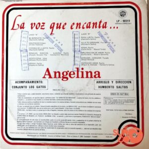 Disco de Vinilo Angelina - La Voz Que Encanta Vinyl Record