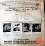 Disco de Vinilo Conjunto Folklórico Sol Del Perú - Antología De Valses Inolvidables Vinyl Record