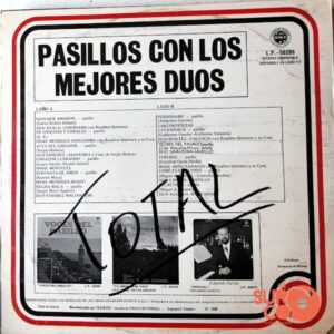 Disco de Vinilo Varios - Pasillos Con Los Mejores Dúos Vinyl Record