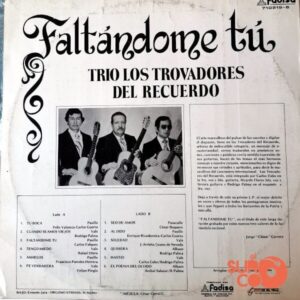 Disco de Vinilo Trío Los Trovadores Del Recuerdo - Faltándome Tu Vinyl Record