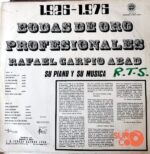 Disco de Vinilo Rafael Carpio Abad - Bodas De Oro Vinyl Record