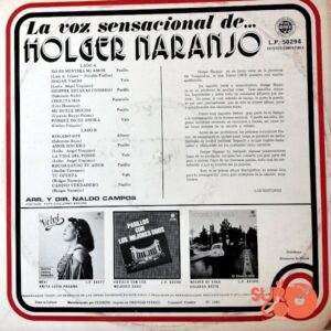 Disco de Vinilo Holger Naranjo - La Voz Sensacional De Holger Naranjo Vinyl Record