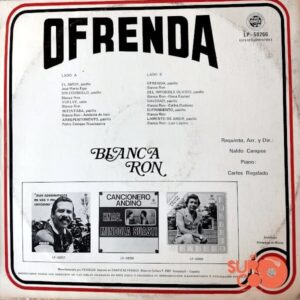Disco de Vinilo Blanca Ron - Ofrenda Vinyl Record