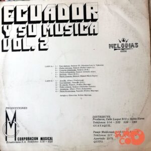 Disco de Vinilo Grupo Sinfónico - Ecuador Y Su Música Vol 2 Vinyl Record
